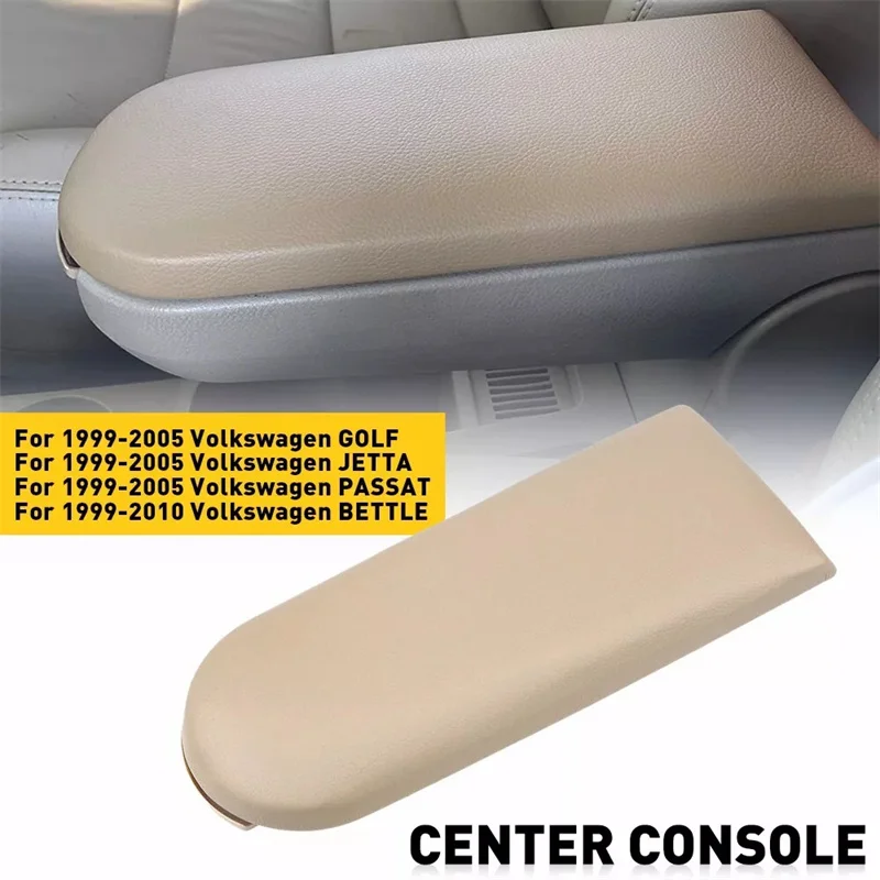Car Leather Center Console Armrest Cover For VW Golf MK4 Beetle Passat B5 Bora Skoda Octavia 18D867173 82V 3B0 867 173