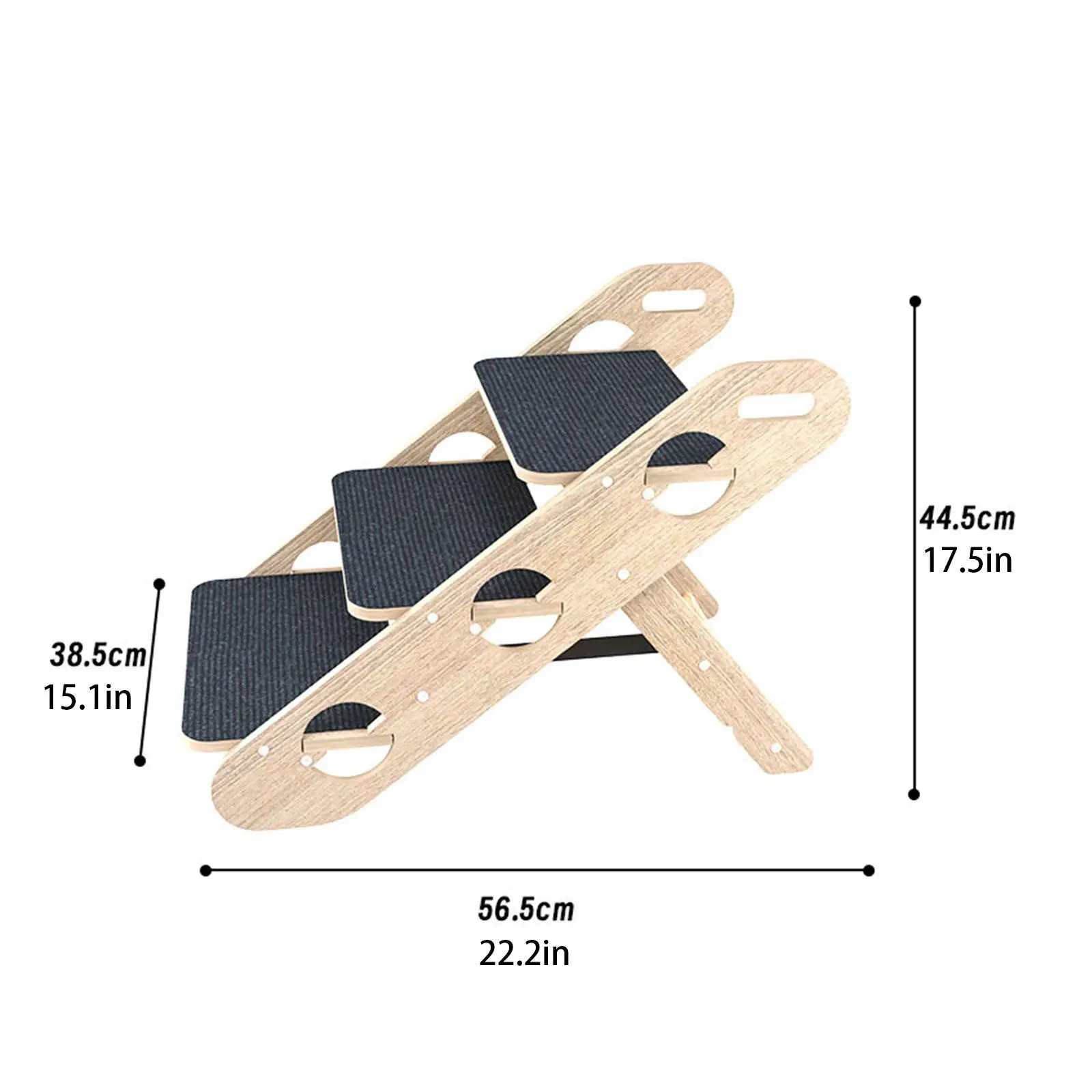 3 Steps Pet Dog Stairs Portable Foldable Puppy Ramp Ladder Sofa Bed Ladder for Small Animals Climbing Pet Supplies
