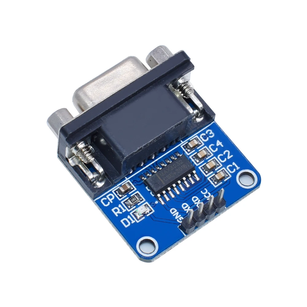 1-5pcs MAX3232 RS232 to TTL Serial Port Converter Module DB9 Connector MAX232 For Arduino