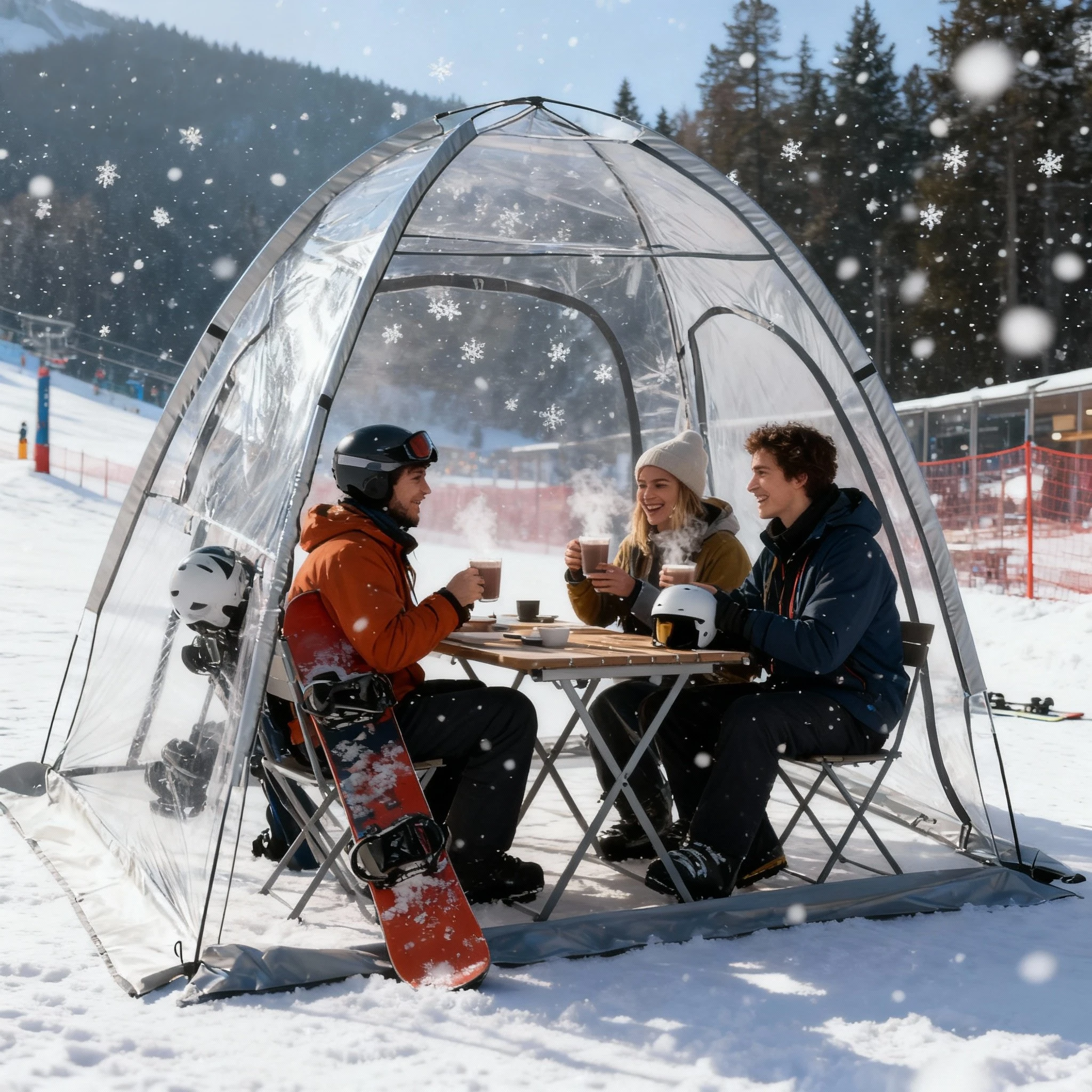 

Bubble Tent,Instant Igloo Tent - 2-3 Person Screen House for Patios - Large Oversize Weather Proof Pod - Cold Protection Camping