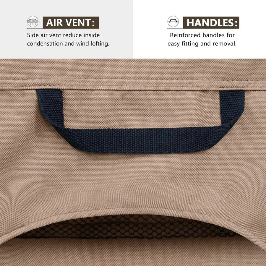 Capa impermeável para cadeira Adirondack de pátio para cadeira externa tamanho até 32W x 35D x 36H polegadas