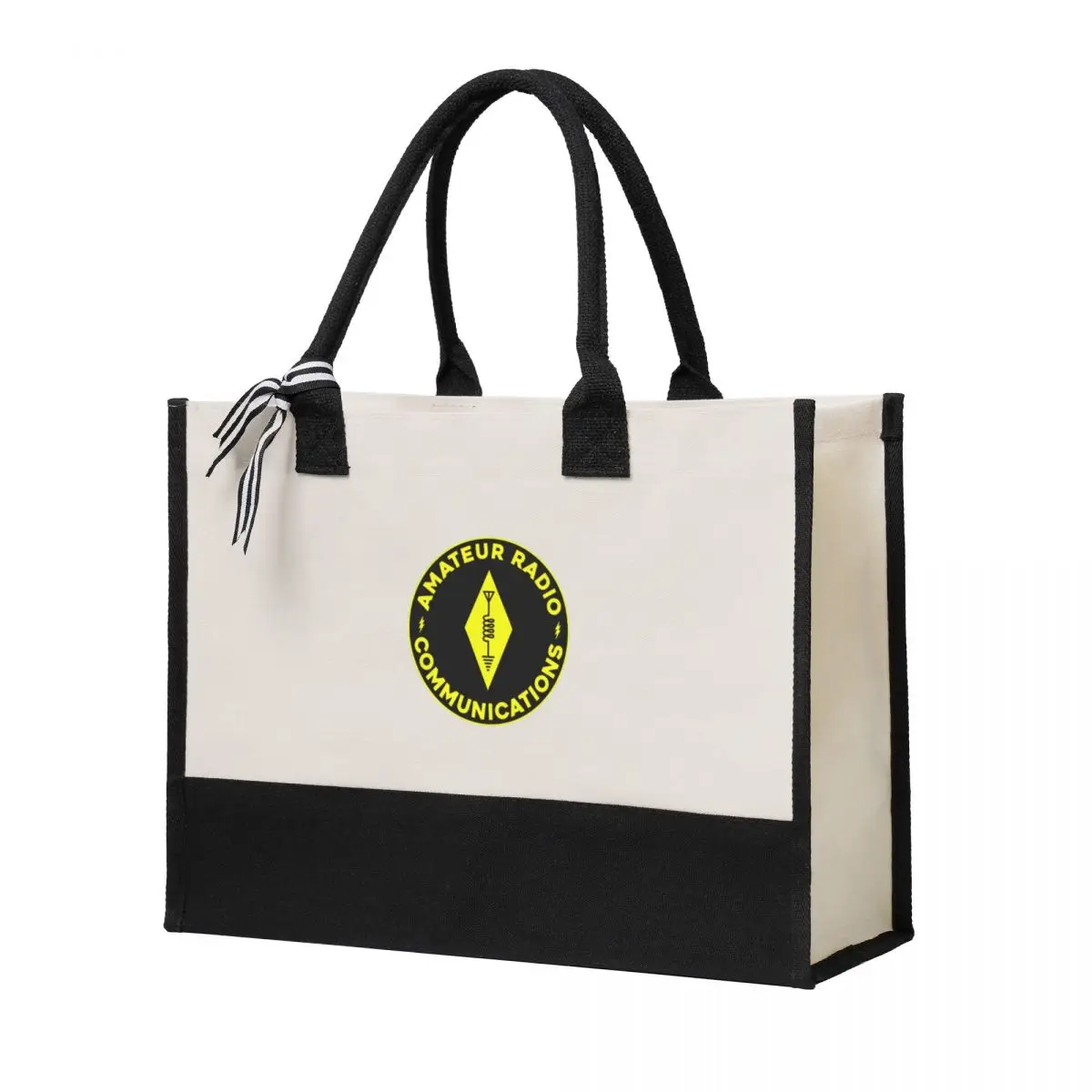 AmPueblRadio Communications Canvas Bag, Shopping Bag, Décoration de mariage, Voyage, Meilleur cadeau de mariage