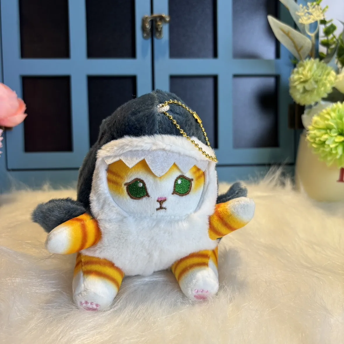 14cm Cute Shark Cat Plush Toy Doll Japanese Popular Cartoon Shark Cat Doll Pillow Gift for Childrens Birthday Present