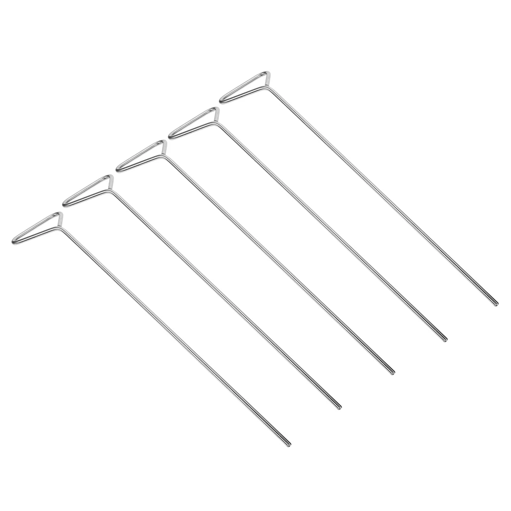 5pcs Stainless Steel Cell Spreaders Rust Resistant Reusable Lab Tools Triangle Head Spreading Bar Even Pressure Distribution