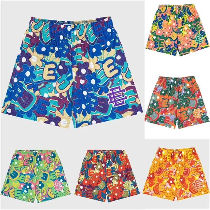 2024 Eric Emanuel Summer Men Shorts Casual Shorts Fitness Exercise Beach Shorts Breathable Mesh Shorts Jogger Men\'s EE shorts