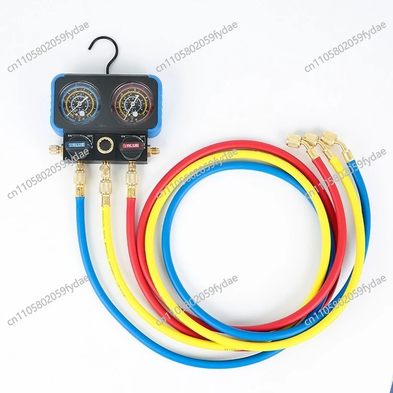 Flying Over Fluoride Gauge Group VRM2-B-0401 Automotive Air Conditioner Refrigerant Snow Pressure Gauge Fluoride Liquid,