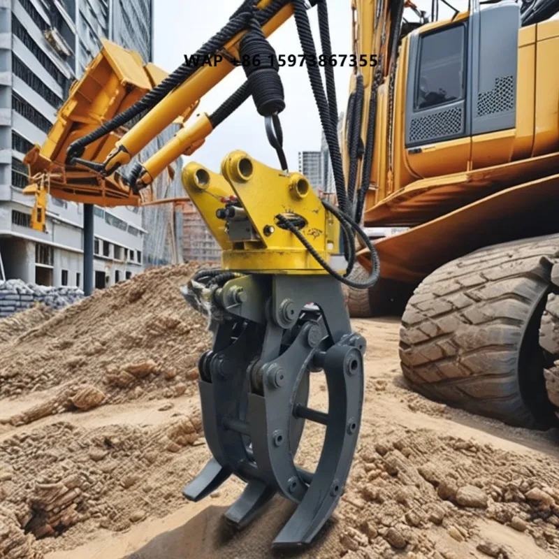 High Quality Grapple Attachment Mini Excavator Log Rotating Grapple for 1.5-3 Ton Excavator