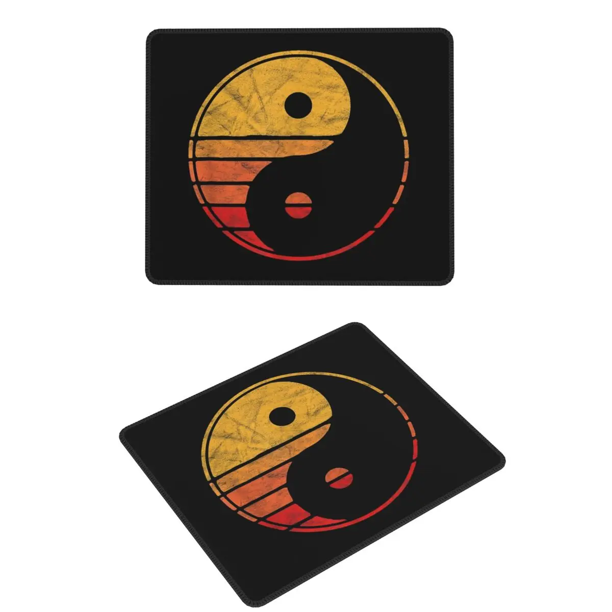 

Humor Vintage Yin Yang 80's Minimalist Sun Mouse Pad Computer Keyboard Mouse Mat Gaming Laptop Desk Mat Office Table Mats