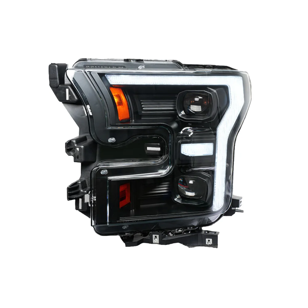Car Front Lamps For Ford Raptor F150 2015-2020 Auto Headlights Assembly Upgrade LED Dynamic 2 Projector Lens Tools Accessories