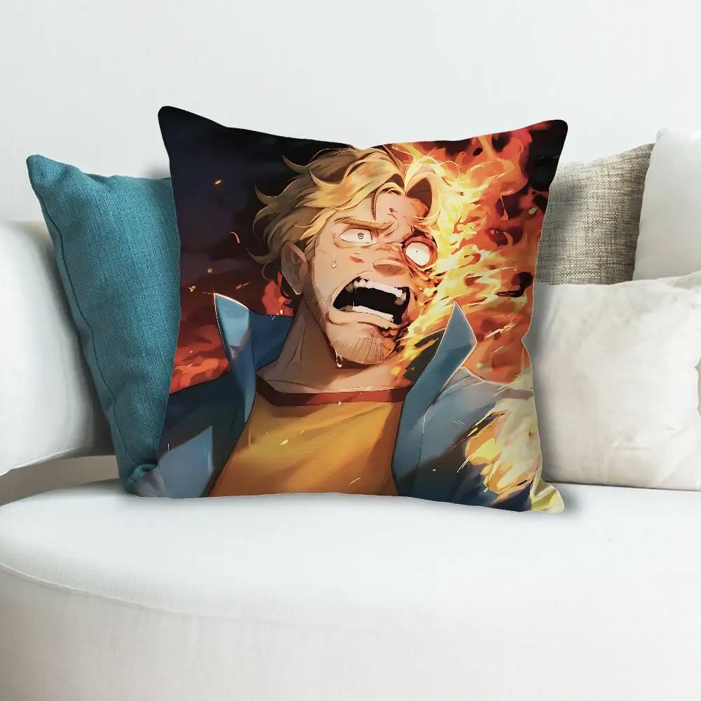 M-Mouthwashings Curly Throw Pillow Case Decoration Bed Custom Square Pillowcase Pad Cover