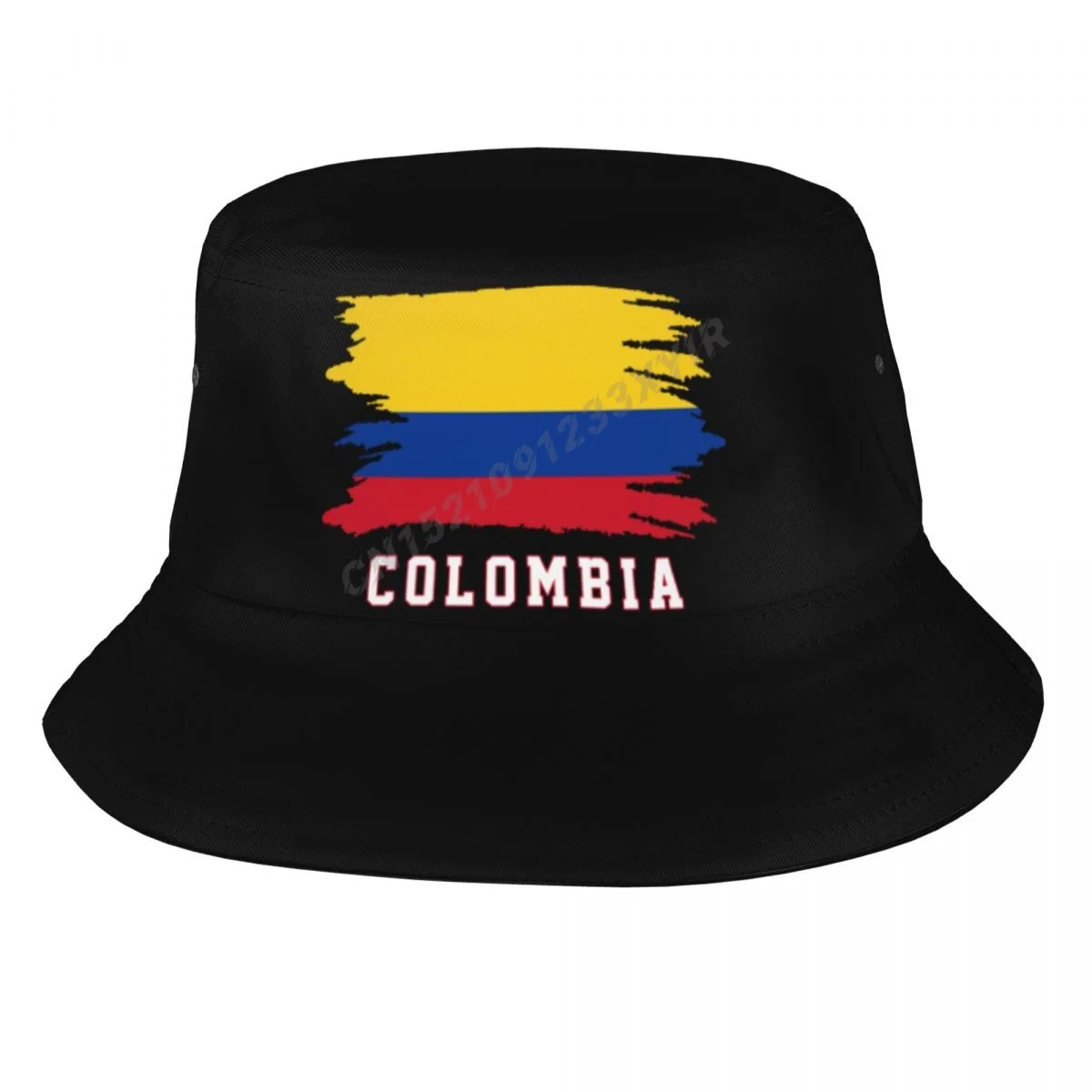 Bucket Hats Colombia Flag Cool Colombian Fans Sun Shade Cool Outdoor Summer Fisherman Caps Fishing Hat