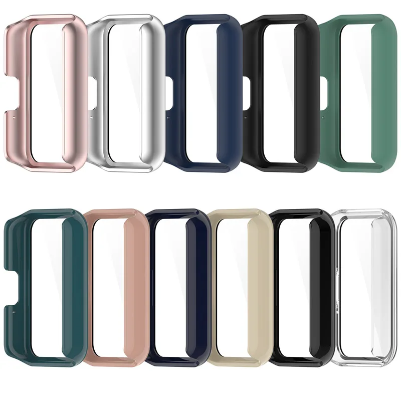 Voll abdeckung Glas PC-Schutzhülle für Samsung Galaxy Fit3 SM-R390 Stoßstange Protector Screen Shell Shell Zubehör