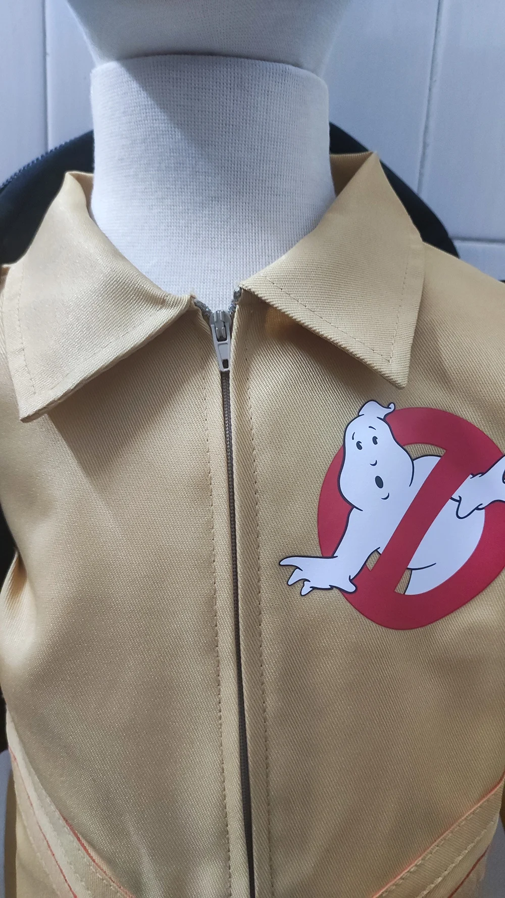 Movie Ghost Busters Cosplay Costume Kids Anime Kids Suit Halloween Jumpsuit Bag Halloween Party Fancy Suit