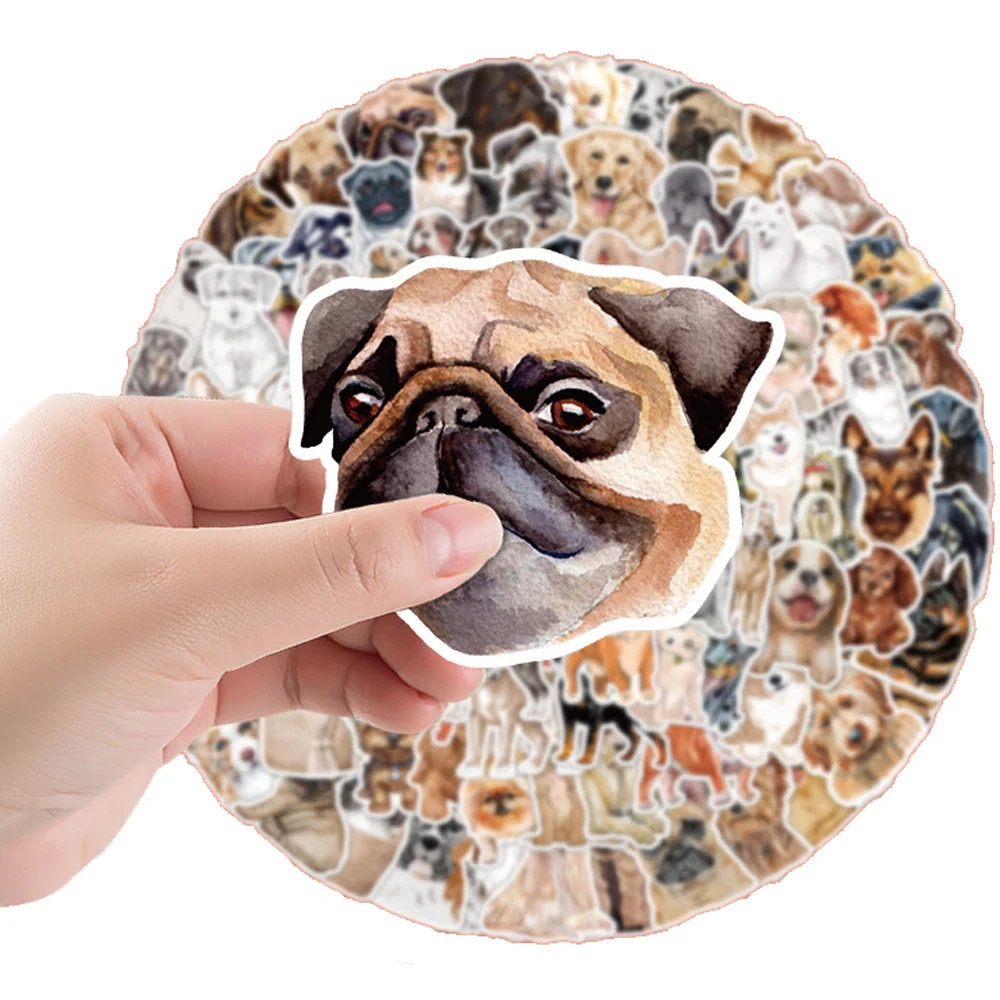 10/30/50/100pcs Cartoon Cute Pet Dog Animal Creative Graffiti Stickers Motorcycle Laptop Car Guitar Decoration Sticker Kids Toy