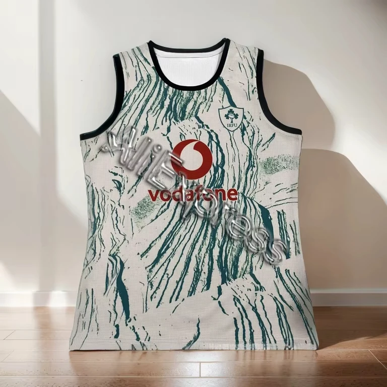 

Ireland Vest Rugby Jersey 2025 Home Away Rugby Shirt T-Shirt Singlet Vest American Fashion Sportswear Men's Women's 3D Print Top