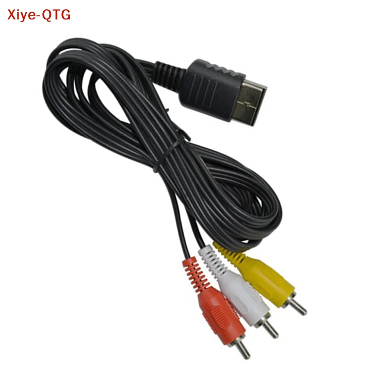 Cabo Adaptador de Áudio e Vídeo AV Composto de 1,8M com Plugue Niquelado para TV, Cabo de Jogo para SEGA Dreamcast RCA