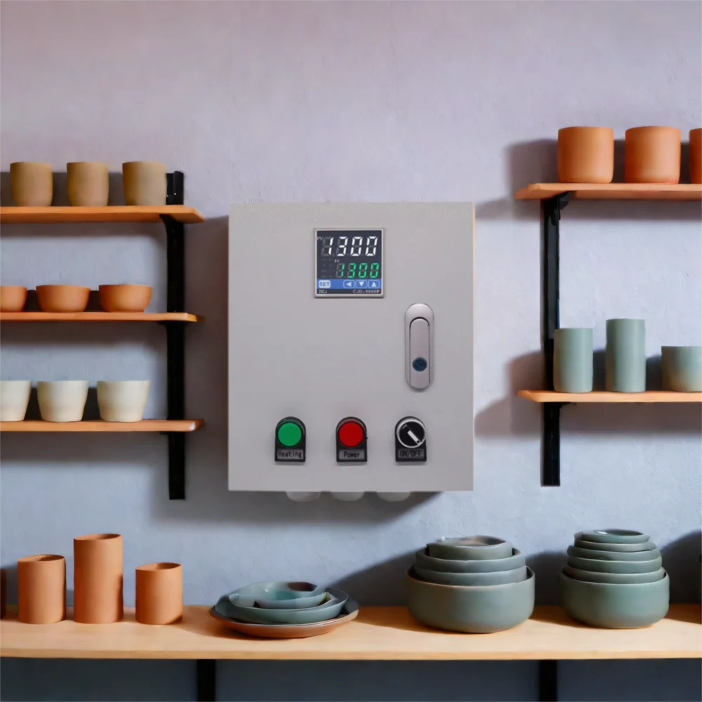 Pottery Electric Kiln Furnace Oven Ramp Soak Temperature Control Cabinet Thermostat Temp. and Timer PID Temperature Controller