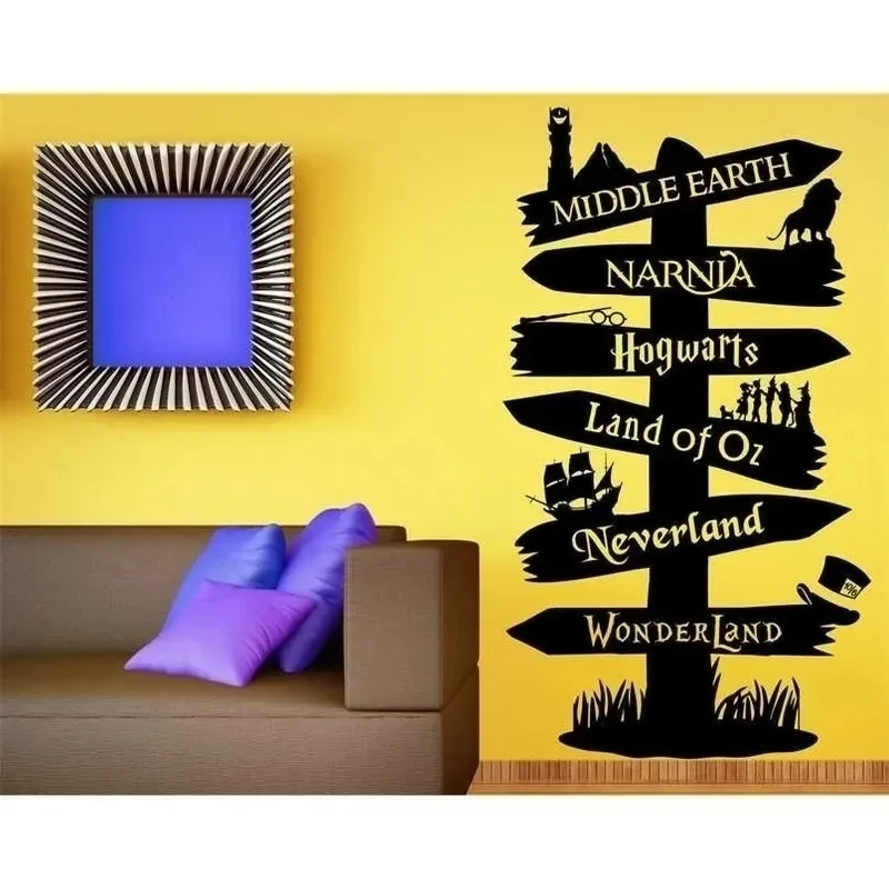 1pc Hot Personalize Custom Name Wall Decal Living Room Removable Mural For Bedroom Decoration Murals