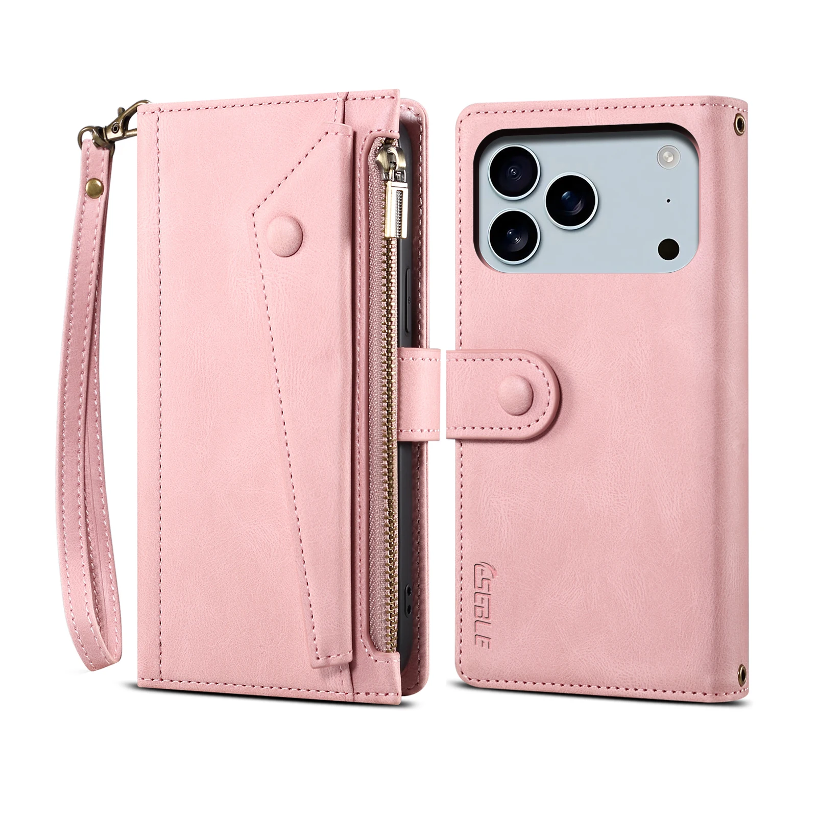 

Многофункциональная кожаная сумка-кошелек премиум-класса с слотом для карт для iPhone Air 17, 16, 15, 14 PIus 13, 12, 11 Pro Max, противоударный чехол для телефона