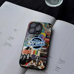 Rock Band The Strokes Phone Case Tempered Glass For iPhone 13 14 12 15 11 Pro XS Max Plus Mini X XR 8 7 6s SE2020 Coque