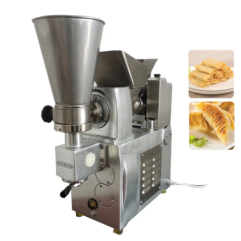 

110V 220V Pastry Automatic Momos Dumpling Gyoza Machine Russia Ravioli Pierogi Empanada Samosa Making Machine