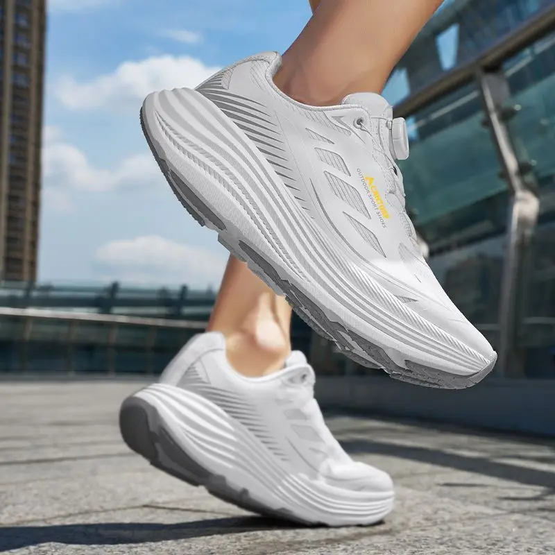 2026 Hot Sale Walking Jogging Shoes Anti-Slip Running Trainers Men Quick Lacing Training Shoes Good Quality Running Sports Shoe