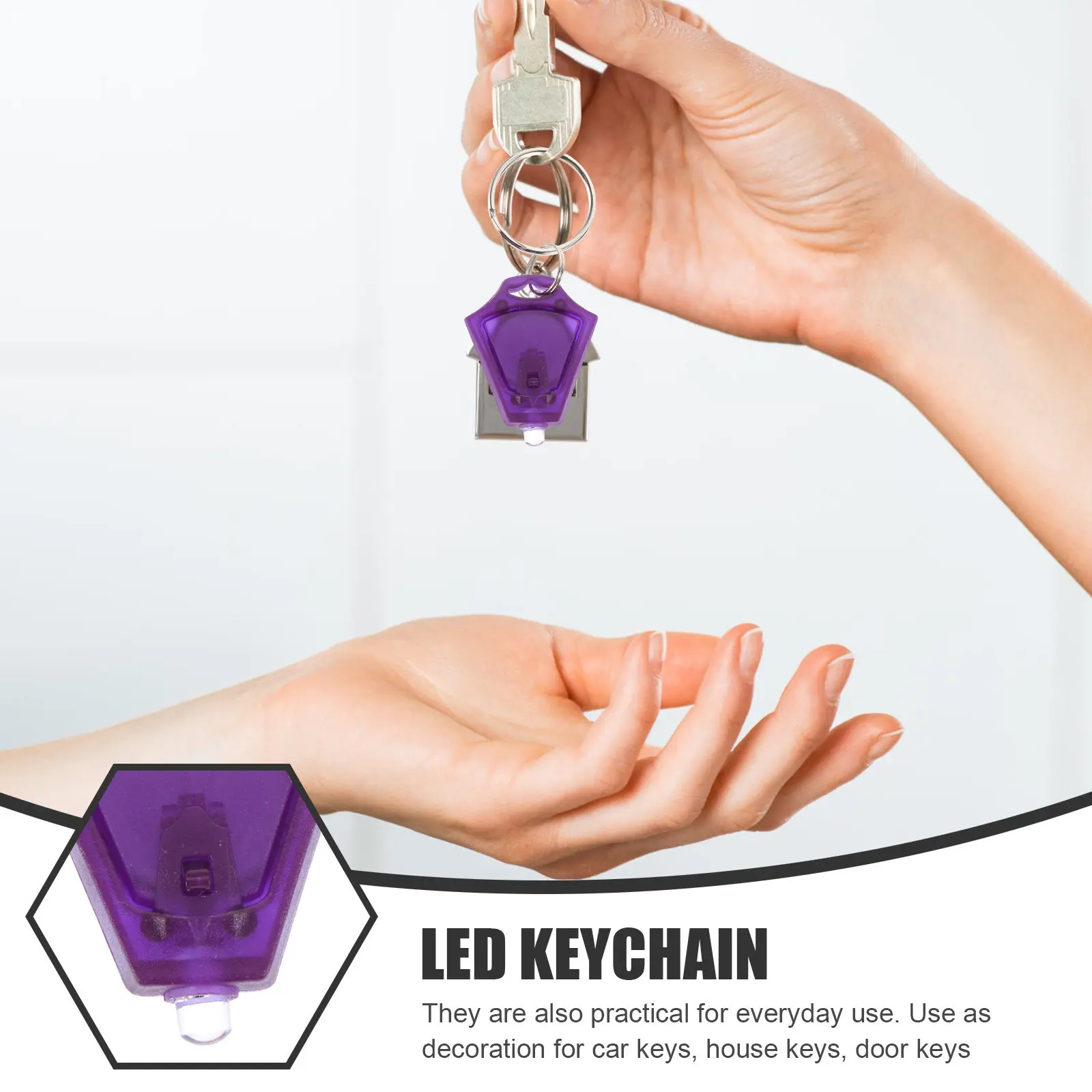 5Pcs LED Portable Money Lamp Mini Uv Currency Light Counterfeit Currency Test Tool for Small Business Use