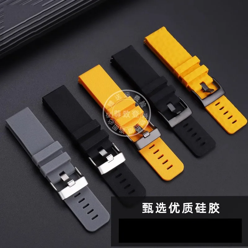 Силиконовый ремешок 24 мм для Casio PROTREK Series PRG-601 PRG-600 PRG-650 PRW-6600Y GA2200, силиконовый резиновый ремешок для часов, браслет