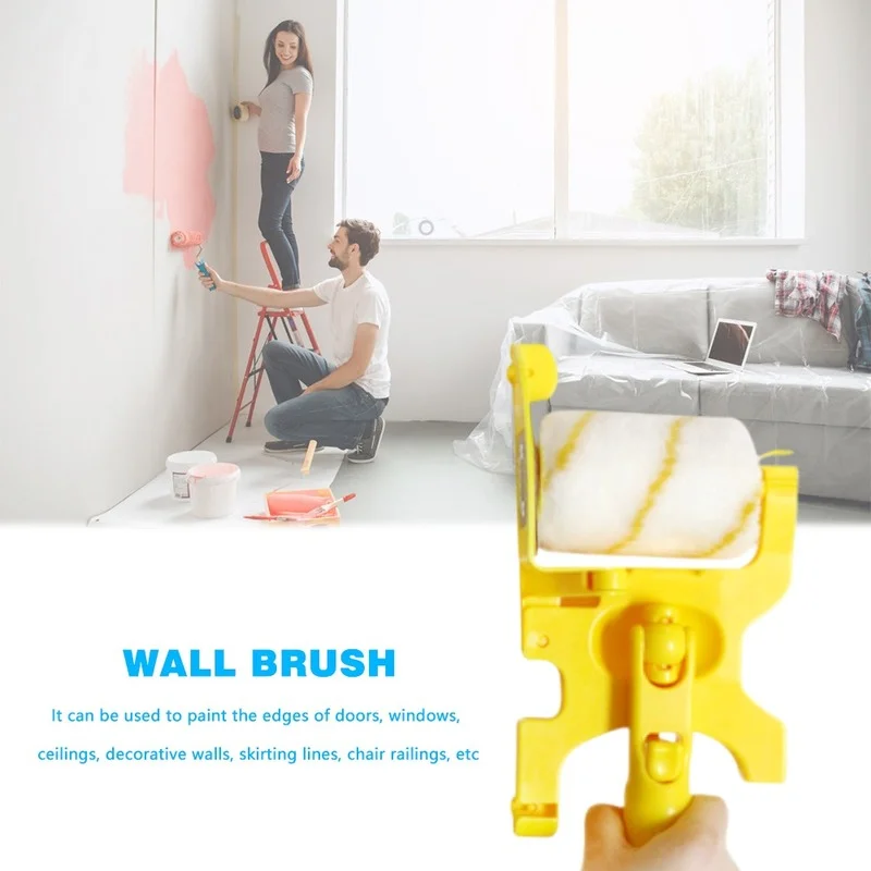 Paint Edge Tool Paint Brush Door Corner Home Wall Paint Roller Brush for Wall Door and Ceiling Paint Multifunctional Roller