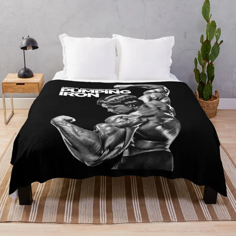 

Arnold Schwarzenegger Classic Pumping Iron Throw Blanket Hairys Camping Blankets