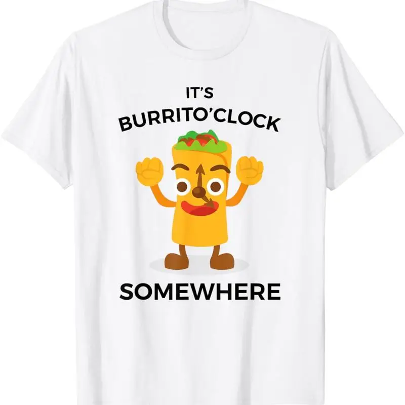 

Забавная футболка с часами Burrito Burrito