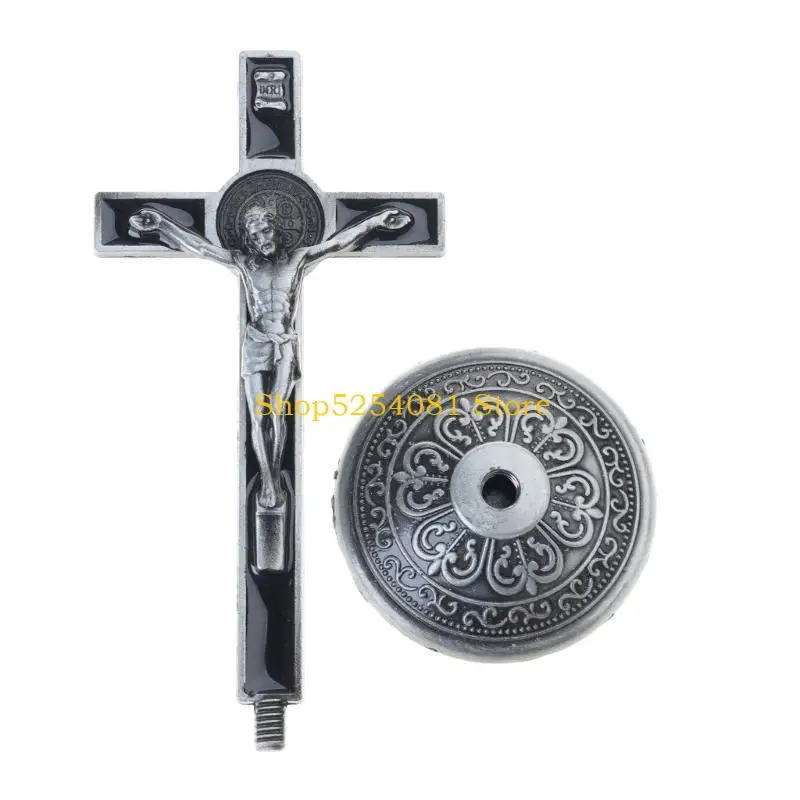 AXYC Holy Table for Cross Jesus Christ on the Stand Christian Church Relics Figurines