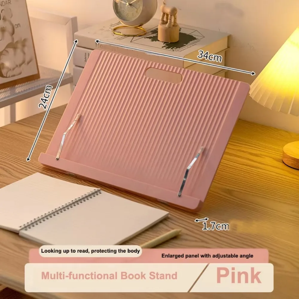 New Adjustable Bookend Stand Folding Multifunctional Reading Book Stand Portable Books Recipe Shelf Desktop Organizer