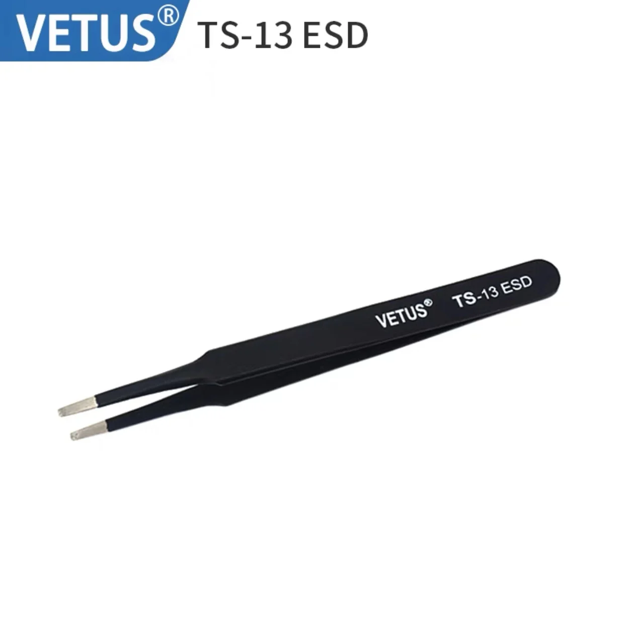 VETUS ملاقط من الفولاذ المقاوم للصدأ تصلب حاد مدبب عازمة طرف HRC30 TS-10/11/12/13/14/15 ESD أدوات دقيقة آمنة #4