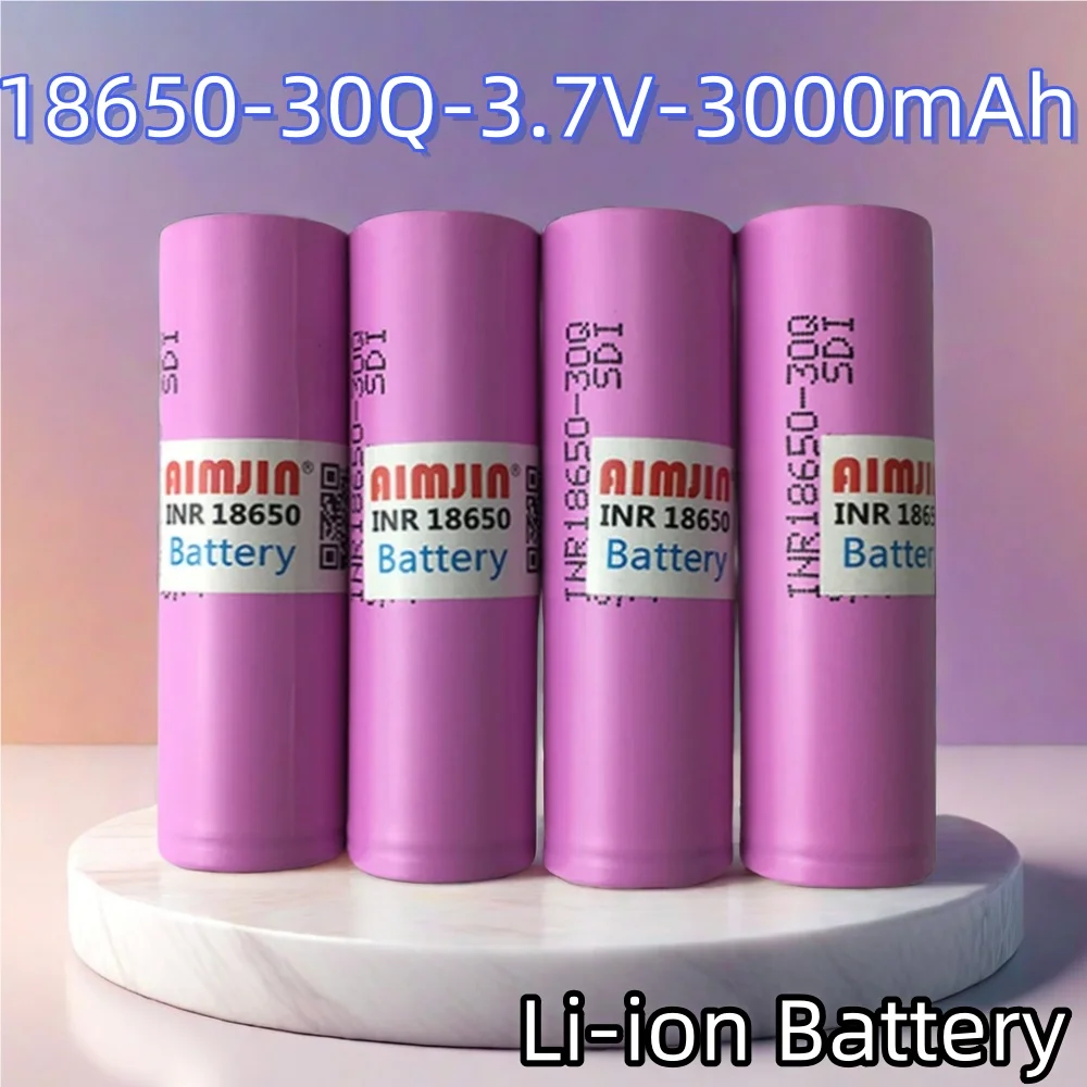 

INR18650 30Q 3.7V 3.0Ah Rechargeable Li-ion Battery For Our Toy Tool Flashlight Battery