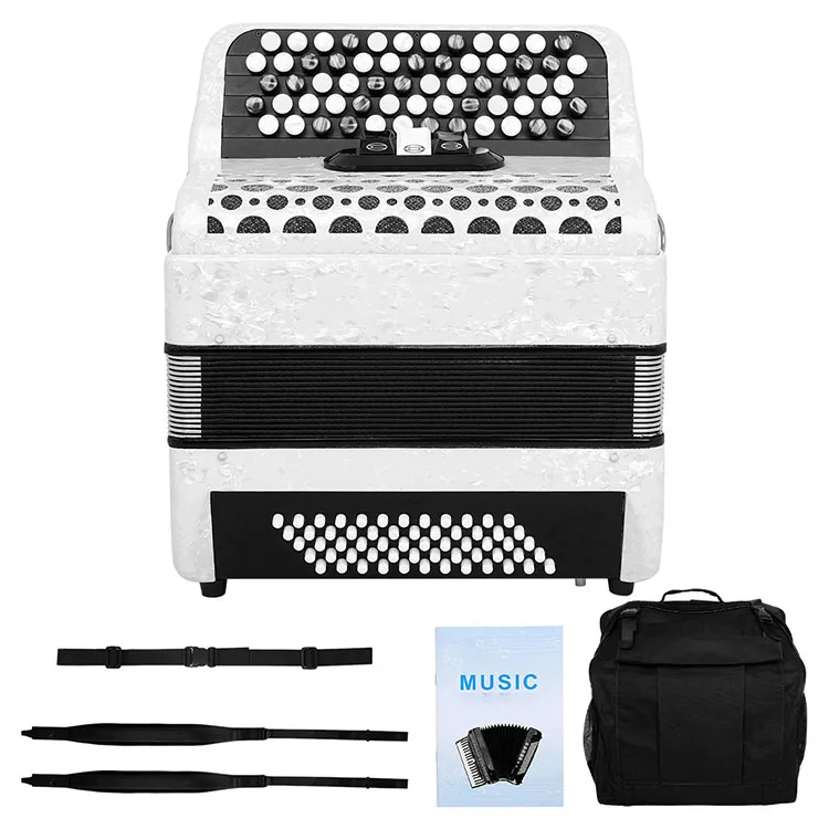 62‑key Three‑tone Variable Pitch Accordion Portable Musical Instrument For Adult Practice Stage Performance