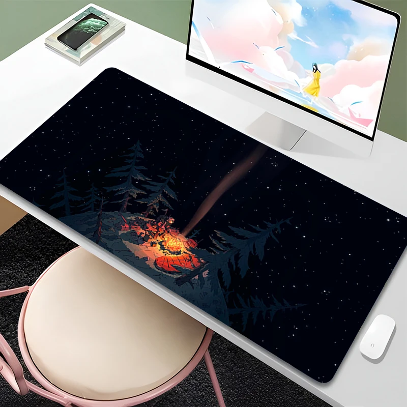 Mouse pad xxl dos desenhos animados anime hd impressão tapete de mesa portátil exterior wilds teclado pc acessórios de jogos mousepad estrela céu mouse pad