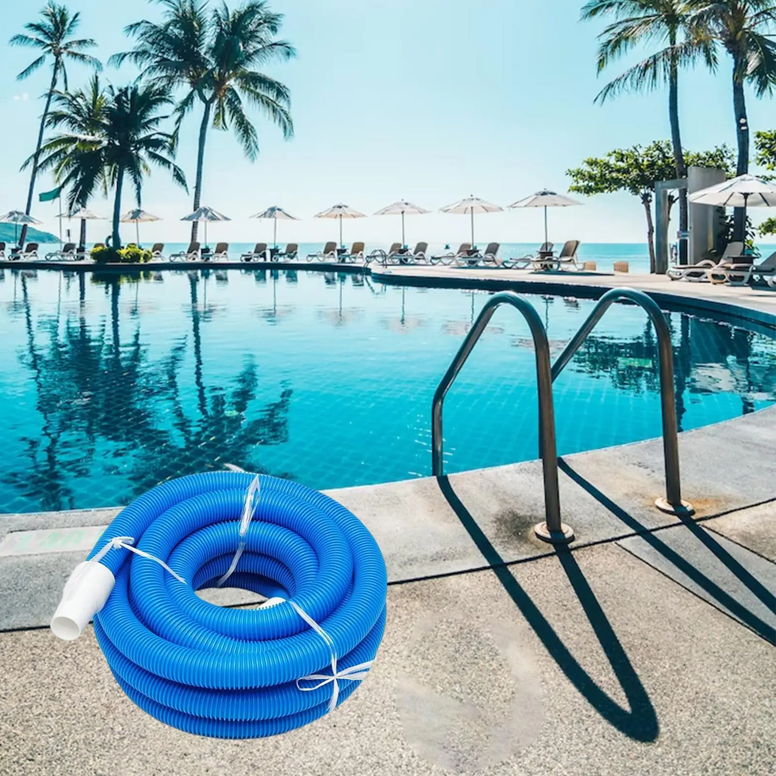 Swimming Pool Hose Heavy Duty Backwash Pipe Spiral Wound Connector Durable