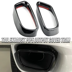 1 pair Car Tail Muffler Exhaust Pipe Output Cover Parts For BMW X5 F15 2014-2018,X6 F16 2015-2018 (for M Sports Version) M