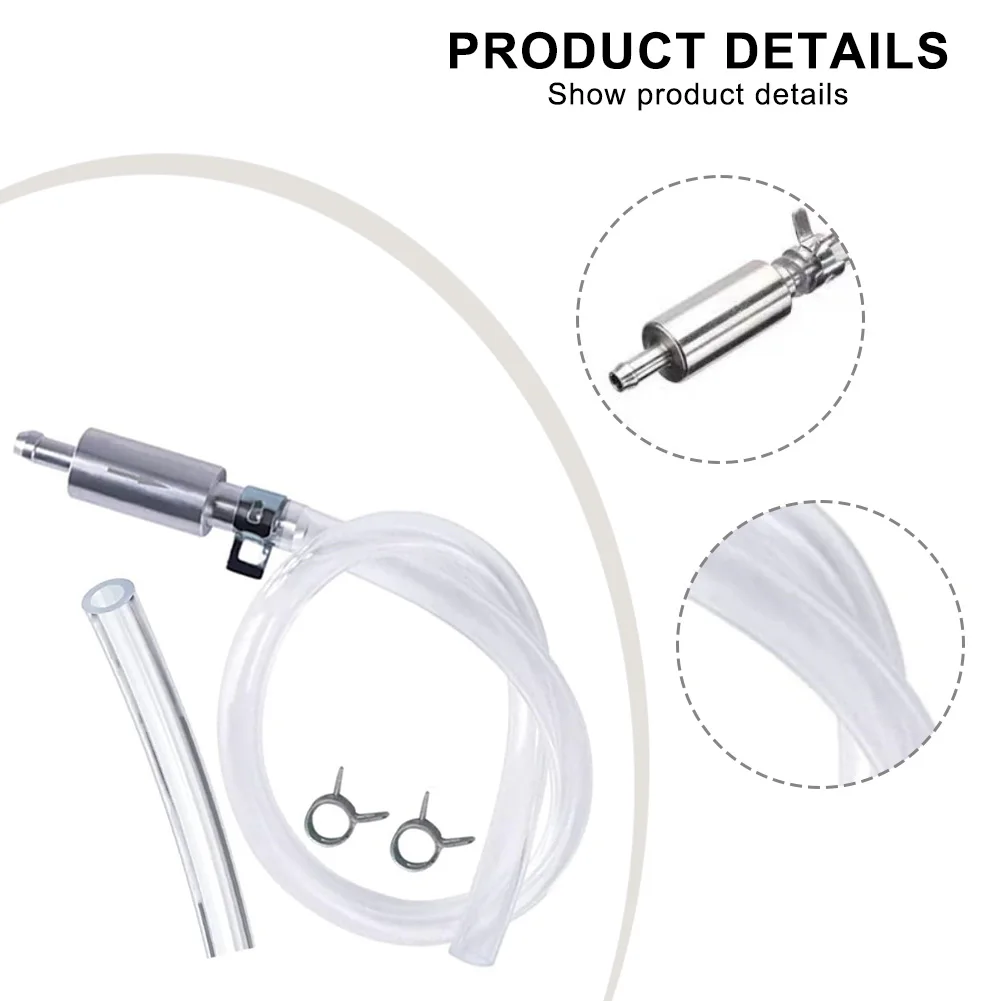 Brake Bleeder Kit Leak-Resistant Hose With One-Way Non-Return Check Valve Auto Car Vehicle Motorcycle Brake Clutch Bleeder Hose
