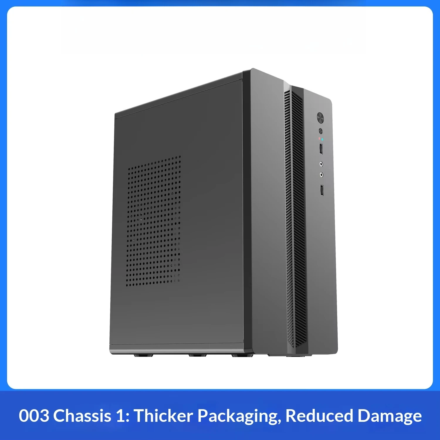 Mini PC Case Support MATX & ITX Motherboard For Business Office Desktop DIY Assembly