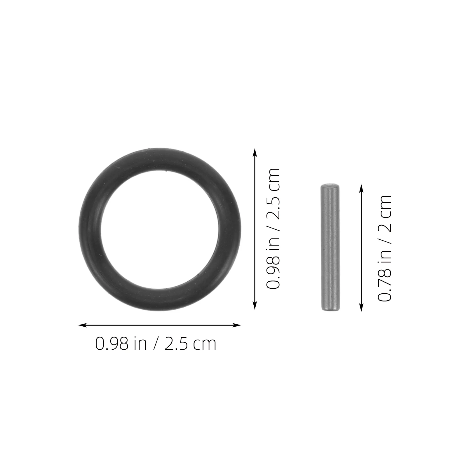 

50 set Electric Wrench Socket Pin Ring Multi-Use Rubber Ring Replacement For Repairing Tools Wrench Socket Pins Sturdy Pin