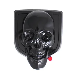 1Pc Glossy Black Skull Head 3D Emblem Car Rear Tailgate Badge for 2009-2018 RAM 3500 1500 2500