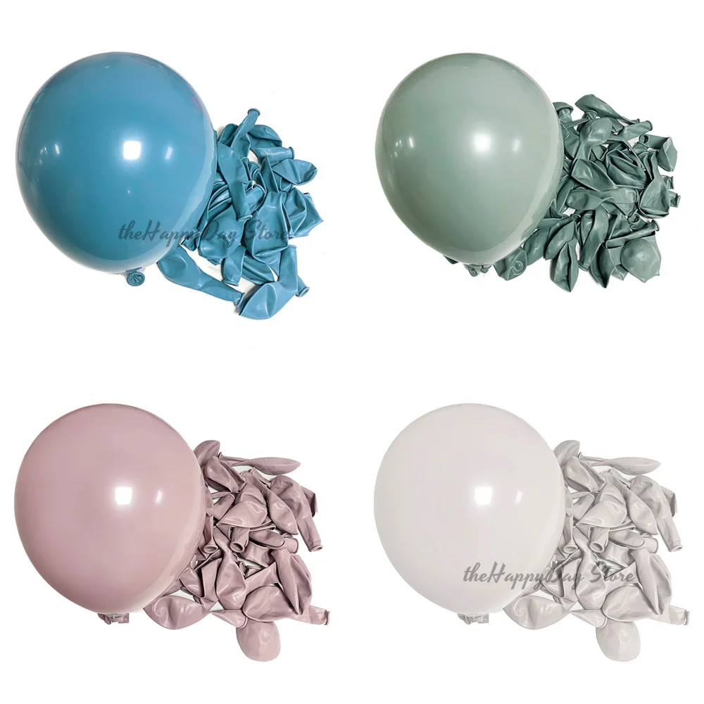 

5-18in Boho Birthday Balloons Twilight Pink Blue White Sand Balloons for Wedding Birthday Baby Shower Graduation Party Decor