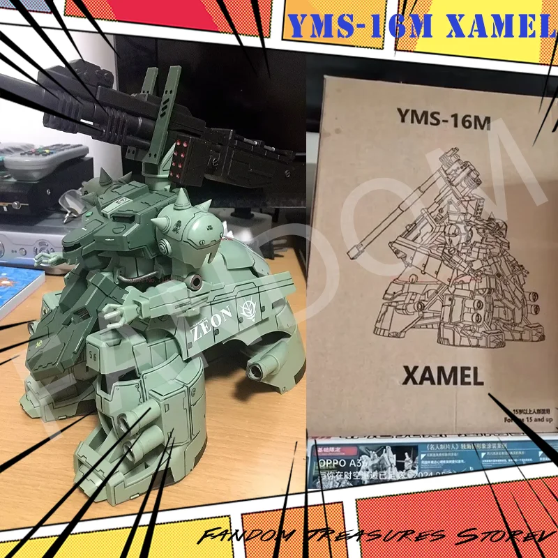 

1/144 Xamel YMS-16M XAMEL Assembly Action Figurine Desert Yellow Figures Chinese Version Xamel Plastic Robot Models Toys Gifts
