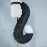 5 Colors 130CM Large Anime Cat Dog Tail Plush Cosplay Costumes Long Tail Furry Dog Tail Role Play Party Performance Props Tail
