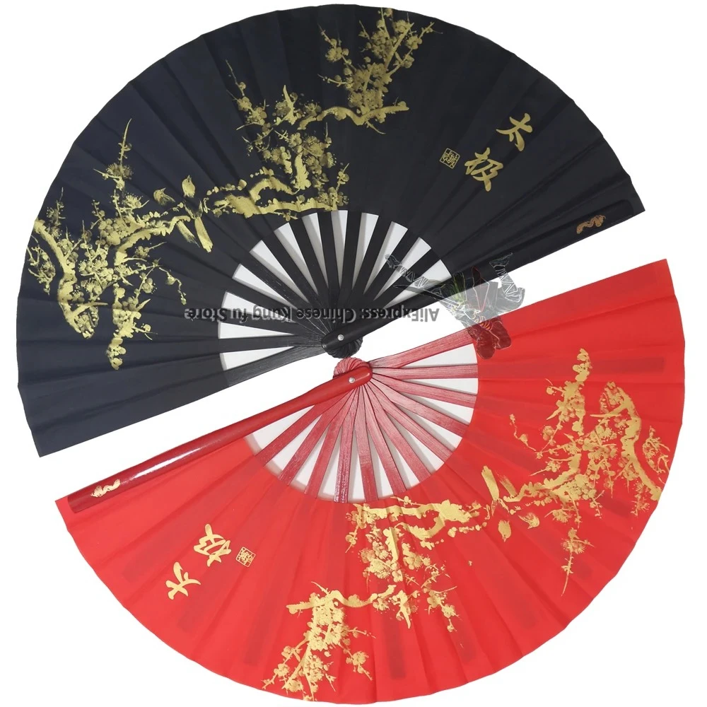 Bamboo Chinese Kung fu Fans Tai Chi Training Fan High Quality Left and Right Wushu Martial arts Equipment