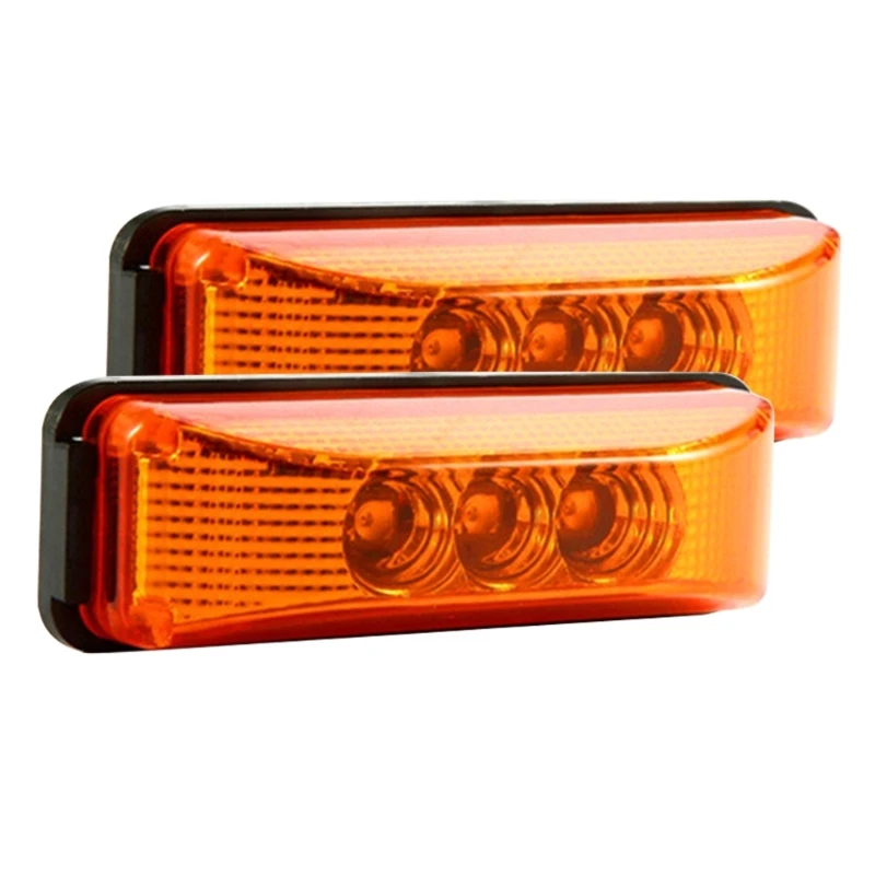 LED Side Marker Lights 3 LED Clearance Lamps for Truck Trailer Easy Installation