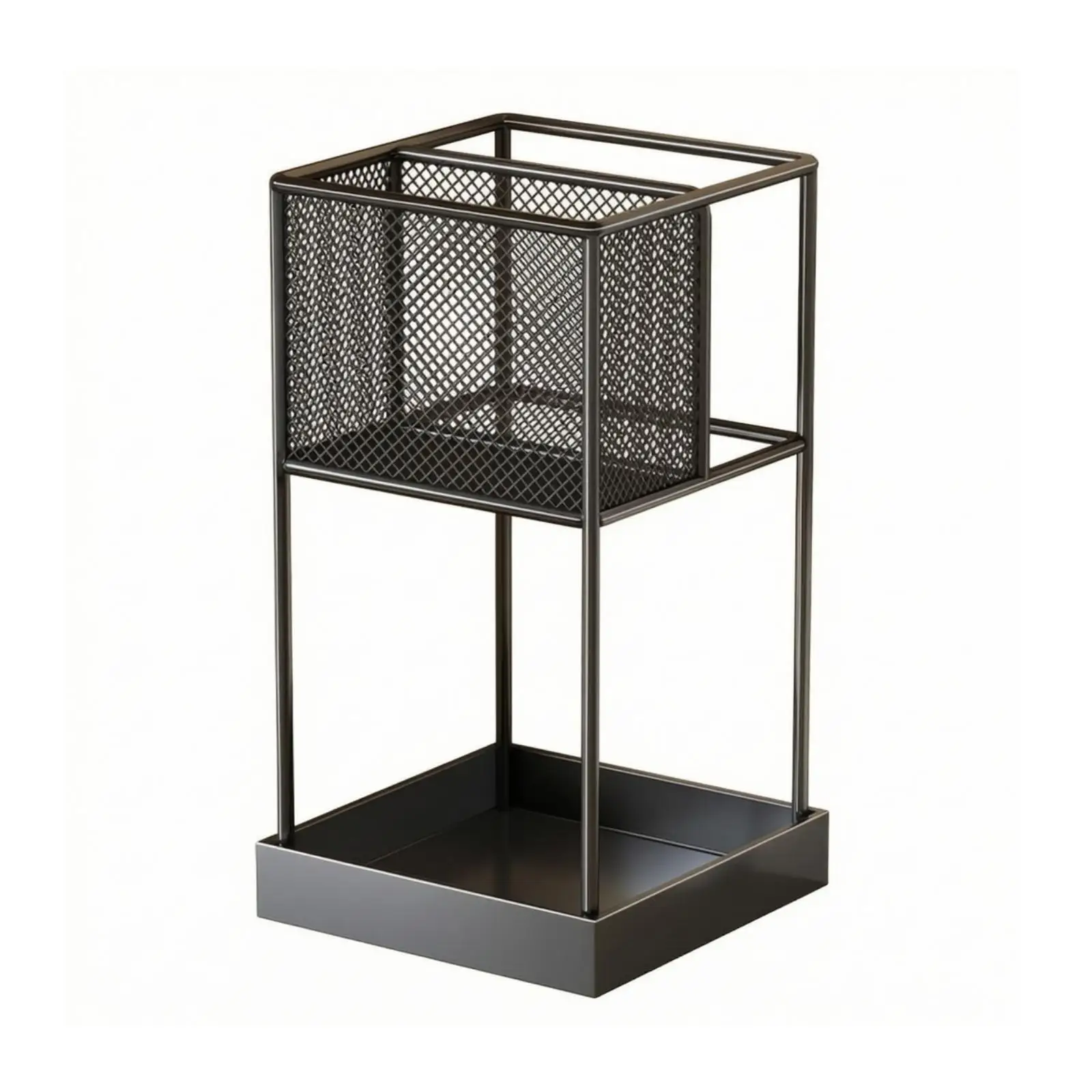 Umbrella Stand Metal Umbrella Rack with Water Collection Tray Removable