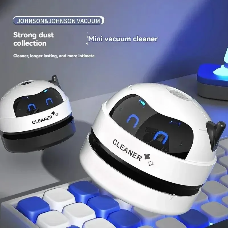 Mini Desktop Vacuum Cleaner USB Rechargeable Wireless Car Dust Cleaner with Detachable Nozzle Portable Cleaning Tools